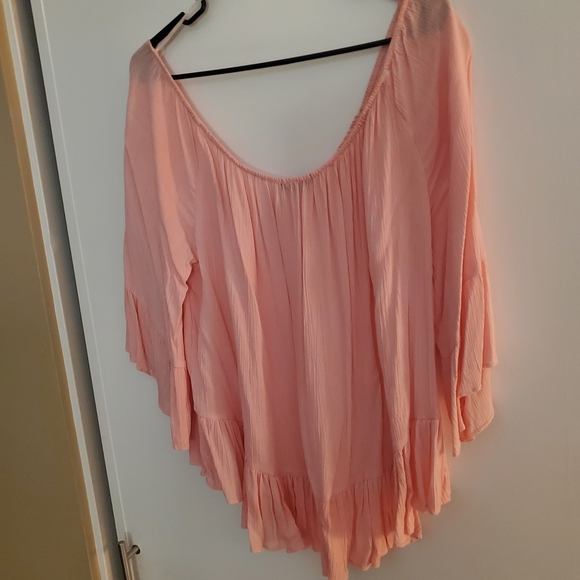 Ambiance Light Light Pink Flowy Blouse - Picture 5 of 8